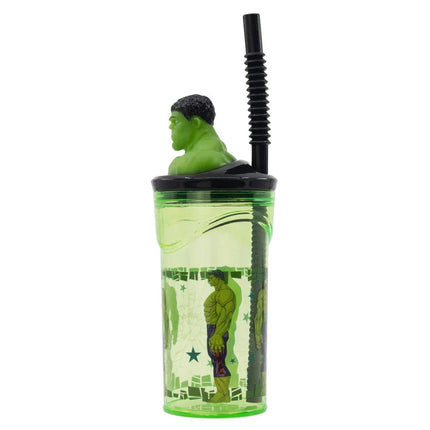 Bosszúállók Invincible Force Hulk 3D Figurine szívószálas pohár 360 ml