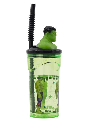 Bosszúállók Invincible Force Hulk 3D Figurine szívószálas pohár 360 ml