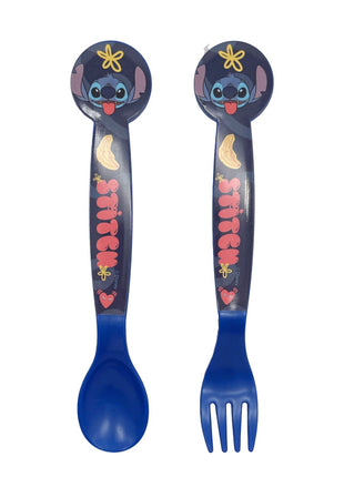 Disney Lilo és Stitch Palms műanyag evőeszköz készlet - 2 darabos