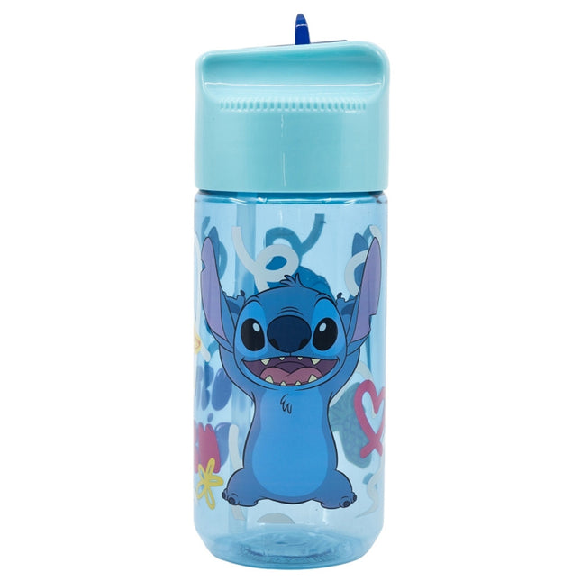 Disney Lilo és Stitch Palms Hydro műanyag szívószálas kulacs 430 ml