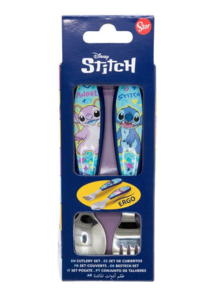 Disney Lilo és Stitch, A csillagkutya Drawing fém ergo evőeszköz készlet - 2 darabos