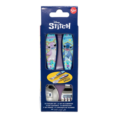 Disney Lilo és Stitch, A csillagkutya Drawing fém ergo evőeszköz készlet - 2 darabos