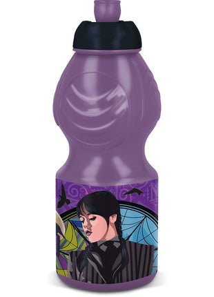 Wednesday Nevermore Academy műanyag sportkulacs 400 ml