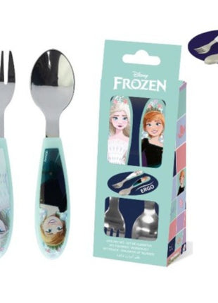 Disney Jégvarázs Snowy Tale fém ergo evőeszköz készlet - 2 darabos