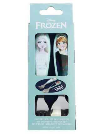 Disney Jégvarázs Snowy Tale fém ergo evőeszköz készlet - 2 darabos