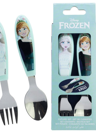 Disney Jégvarázs Snowy Tale fém ergo evőeszköz készlet - 2 darabos