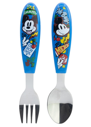 Disney Mickey True Champions fém ergo evőeszköz készlet - 2 darabos