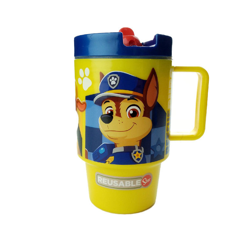 Mancs Őrjárat Rescue Pups szívószálas bögre 530 ml