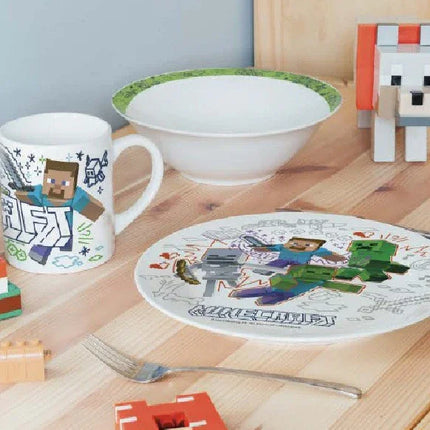 Minecraft Explore More porcelán étkészlet Díszdobozban
