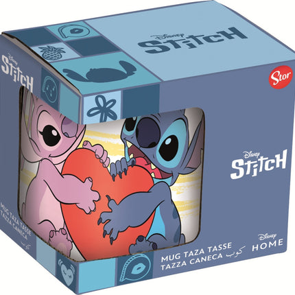Disney Lilo és Stitch, A csillagkutya Heart porcelán bögre 235 ml (8 oz) Díszdobozban