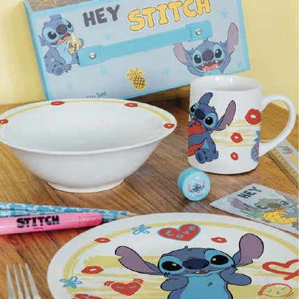 Disney Lilo és Stitch, A csillagkutya Heart porcelán étkészlet Díszdobozban