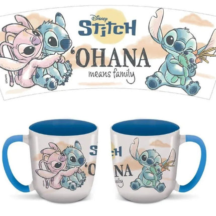 Disney Lilo és Stitch, A csillagkutya Ohana Elite porcelán bögre 380 ml (13 oz) Díszdobozban