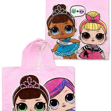 LOL Surprise Crown strand törölköző poncsó 50x115 cm