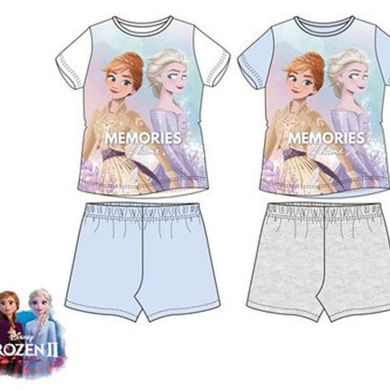 Disney Jégvarázs Memories gyerek rövid pizsama 4 - 8 év / 104 - 128 cm