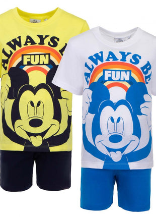 Disney Mickey Be Fun gyerek rövid pizsama 3 - 8 év / 98 - 128 cm