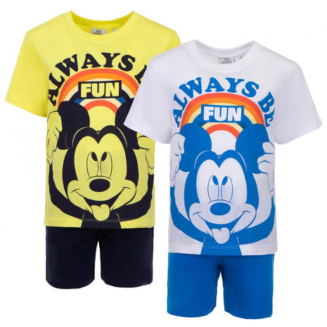 Disney Mickey Be Fun gyerek rövid pizsama 3 - 8 év / 98 - 128 cm