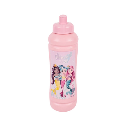 Sellő Magic mintás műanyag sportkulacs, 450 ml űrtartalommal.