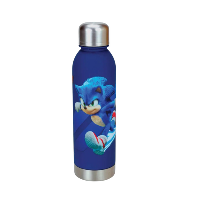 Sonic a sündisznó Brawn mintás műanyag kulacs csavaros kupakkal, 750 ml űrtartalommal