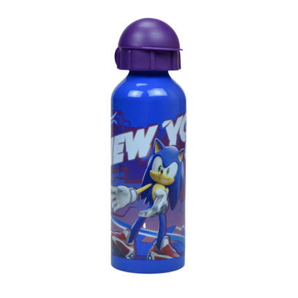 Sonic a sündisznó Get Me mintás alumínium kulacs ivókupakkal, 520 ml űrtartalommal.