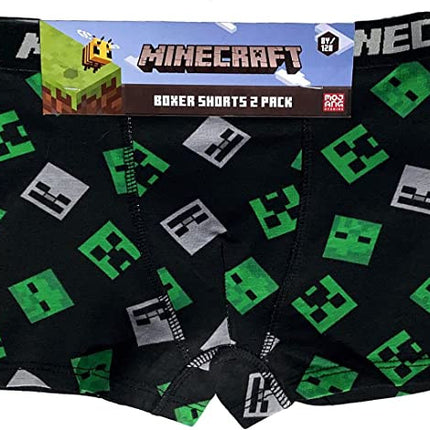 Minecraft Green gyerek boxeralsó 2 darab/csomag 6 - 12 év / 116 - 152 cm