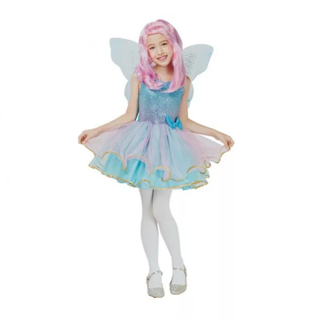 Tündér Blue gyerek jelmez 120–130 cm méretben