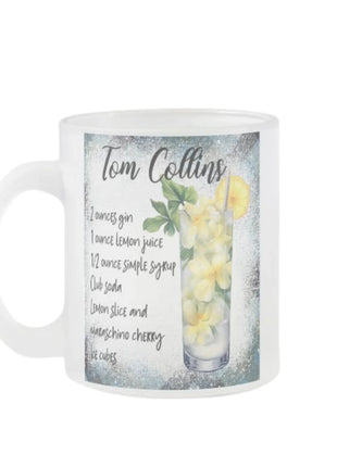 Egyedi üveg bögre ami  tom collins koktél recept láható