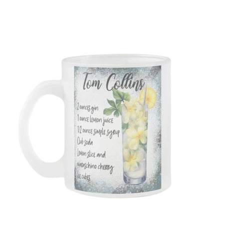 Egyedi üveg bögre ami  tom collins koktél recept láható