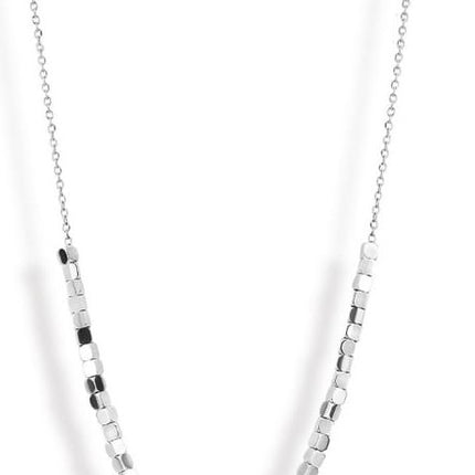 Victoria Ezüst színű kockás nyaklánc