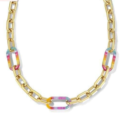 Victoria Arany színű színes nyaklánc