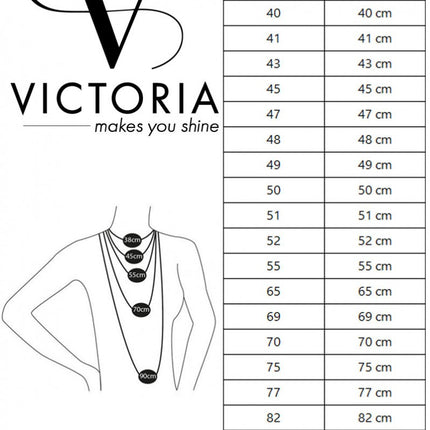 Victoria Arany színű színes nyaklánc