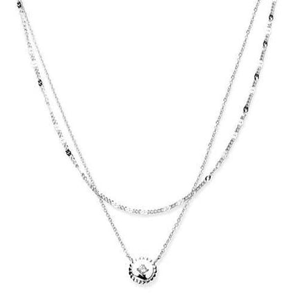 Victoria Ezüst színű köves nyaklánc szett