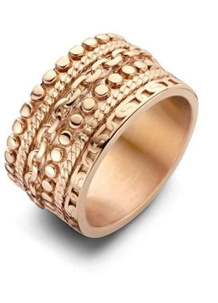 Victoria Rose gold színű vastag gyűrű