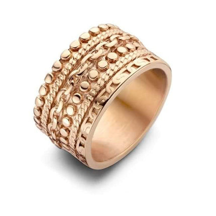 Victoria Rose gold színű vastag gyűrű