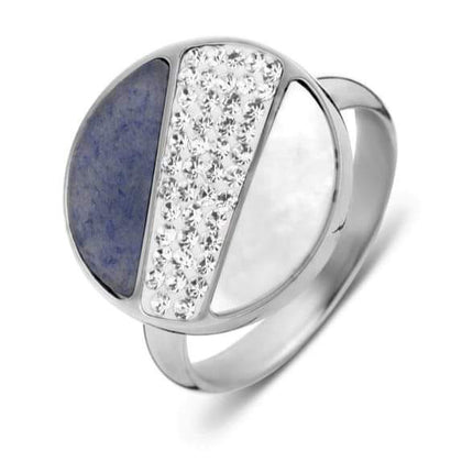 Victoria Ezüst színű köves, mintás gyűrű