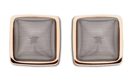 Victoria Rose gold színű barna köves fülbevaló