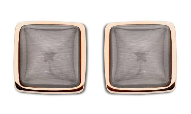 Victoria Rose gold színű barna köves fülbevaló