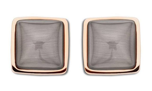 Victoria Rose gold színű barna köves fülbevaló