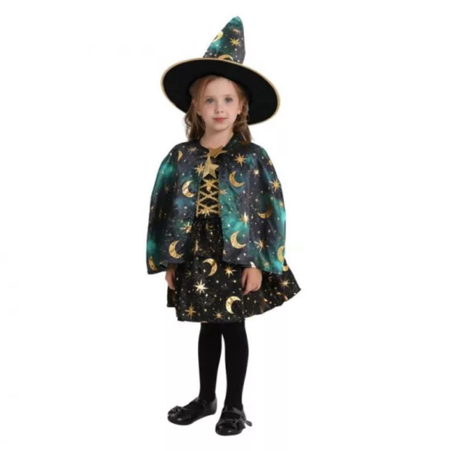 Varázsló Moon&Stars gyerek jelmez 92–104 cm méretben