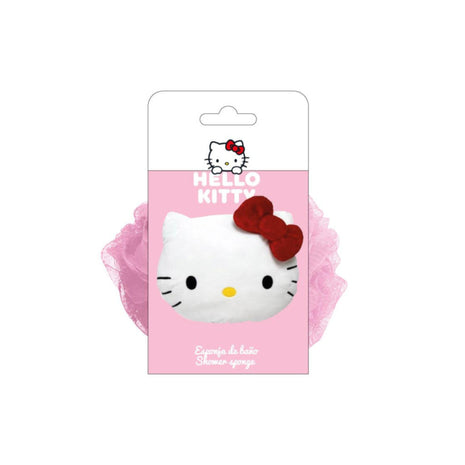 Hello Kitty 3D fürdőszivacs, puha és habos anyagból, aranyos design kislányoknak, fürdéshez vagy zuhanyzáshoz.