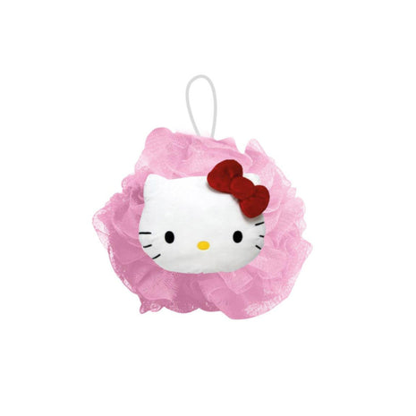 Hello Kitty 3D fürdőszivacs, puha és habos anyagból, aranyos design kislányoknak, fürdéshez vagy zuhanyzáshoz.