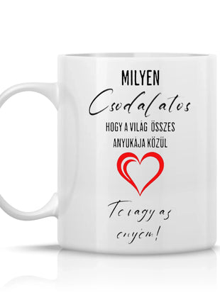 Milyen csodálatos, hogy te vagy az én anyukám – feliratos bögre